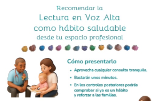 RECOMENDAR LA LECTURA EN VOZ ALTA COMO HÁBITO SALUDABLE DESDE TU ESPACIO PROFESIONAL